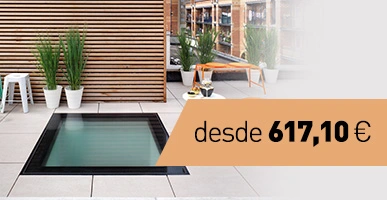 Ventanas para cubierta horizontal