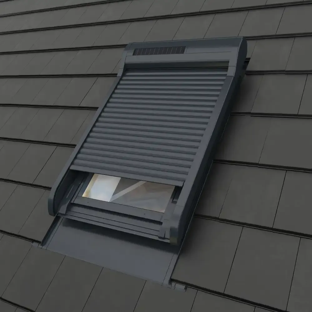 Persiana exterior para ventanas de tejado ARZ Komfort Z-Wave Solar 107 RAL 7016