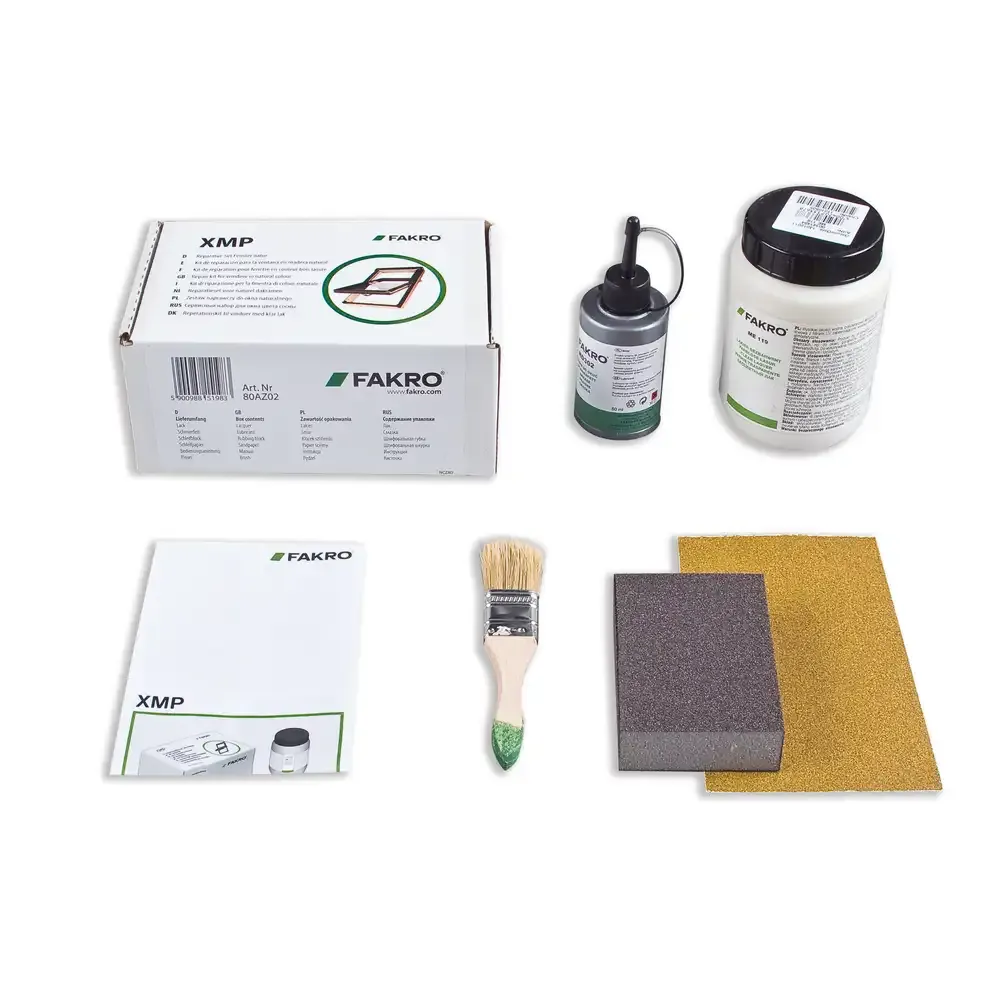 Kit de mantenimiento XMP para ventanas de madera en color pino